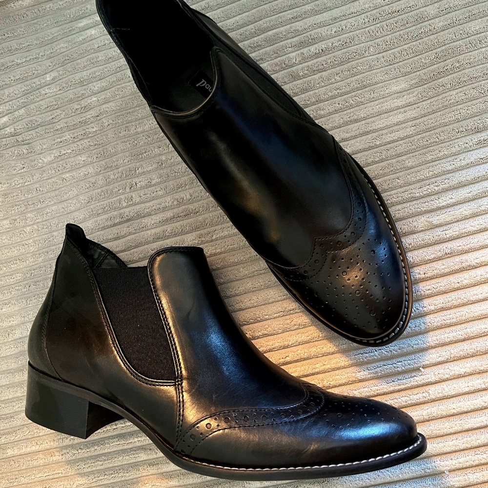 Paul Green Ava Wingtip Ankle Boots, US size 7, NWOB